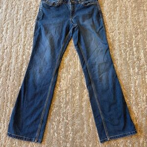 Carhartt Relaxed Fit Jeans Women's 6 Tall Straight Leg Blue Denim 5 Pocket